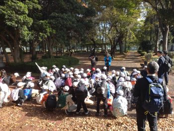 お隣北野公園にて