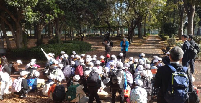 お隣北野公園にて