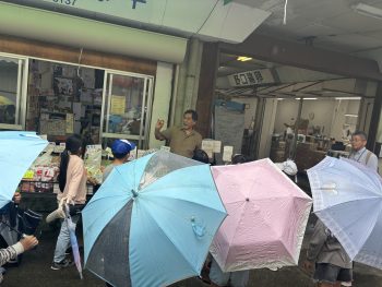 雨の中☆社会見学☆